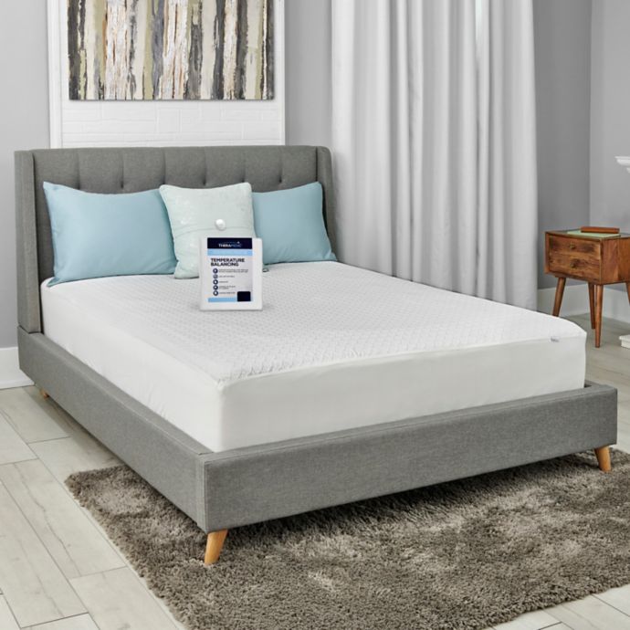 Therapedic Microban Waterproof Mattress Protector With Dreamsmart Technology Bed Bath Beyond