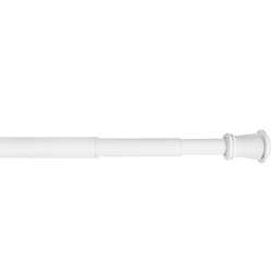 26 to 54-Inch Adjustable Single Tension Window Curtain Rod in White