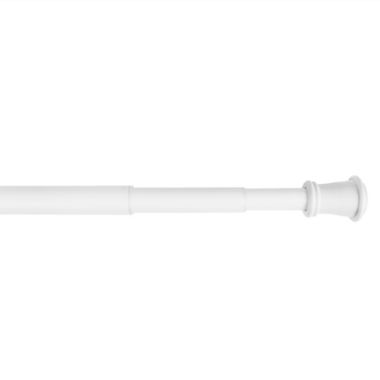 26 to 54-Inch Adjustable Single Tension Window Curtain Rod in White. View a larger version of this product image.
