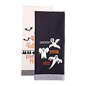 DII&reg; &quot;Everybatty Party&quot; Kitchen Towels in Black/White/Orange (Set of 2)