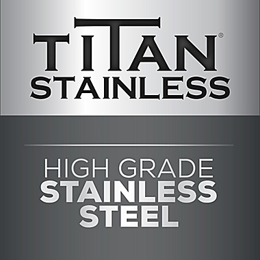 TITAN&trade; Stainless Steel Dual Install Curved Shower Rod in Chrome. View a larger version of this product image.