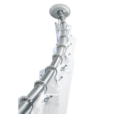 TITAN&trade; Stainless Steel Dual Install Curved Shower Rod in Chrome