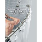 Alternate image 1 for TITAN&trade; Stainless Steel Dual Install Curved Shower Rod in Brushed Nickel