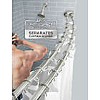 Alternate image 1 for TITAN&trade; Stainless Steel Dual Install Double Curved Shower Rod in Brushed Nickel