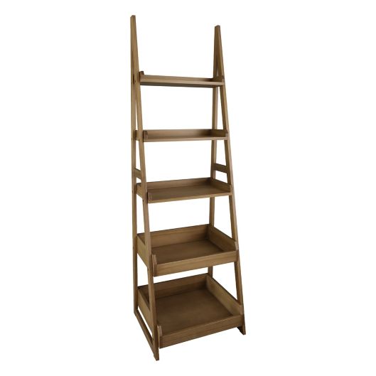 Vis stedet græs Blændende Casual Home Cascade 5-Shelf Ladder Bookcase in Alpine Grey | Bed Bath &  Beyond