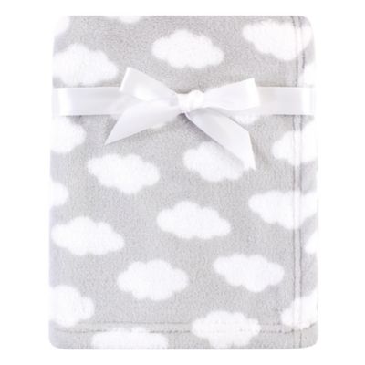 grey fleece baby blanket