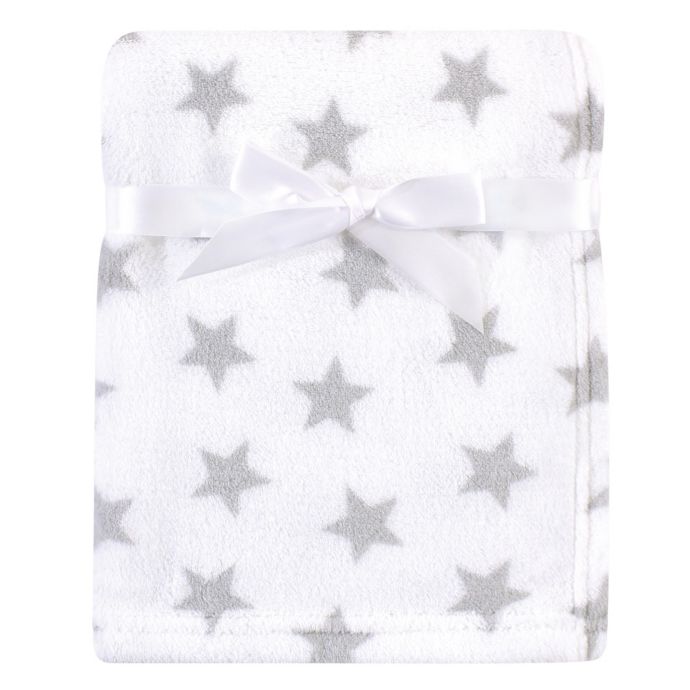 Luvable Friends Star Fleece Baby Blanket In Grey Bed Bath And Beyond Canada