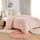 Alternate image 1 for Peri Home Space Dyed Fringe 2-Piece Twin XL Comforter Set in Blush