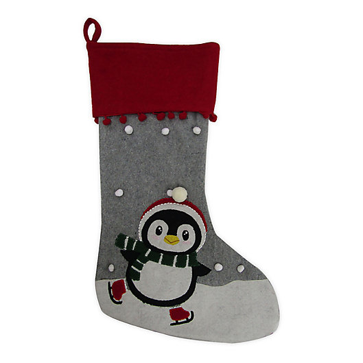 Felt Icon Christmas Stockings Santa Snowman and Penguin Set of 3 Target New