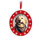 Alternate image 1 for Pearhead&reg; &quot;Season&rsquo;s Grrreetings&quot; Pawprints Photo Ornament Kit in Red