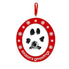Alternate image 0 for Pearhead&reg; &quot;Season&rsquo;s Grrreetings&quot; Pawprints Photo Ornament Kit in Red
