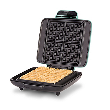 Dash&reg; No Drip Waffle Maker in Aqua. View a larger version of this product image.