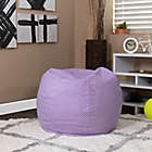 Alternate image 1 for Flash Furniture Dot Small Bean Bag Chair in Lavender Dot