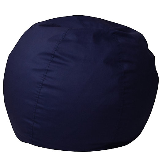 Alternate image 1 for Flash Furniture Small Solid Bean Bag Chair in Navy