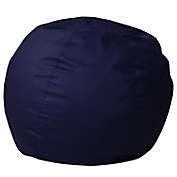 Flash Furniture Small Solid Bean Bag Chair in Navy
