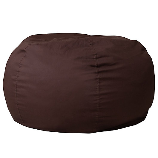Alternate image 1 for Flash Furniture Oversized Solid Bean Bag Chair in Brown