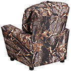 Alternate image 4 for Flash Furniture Vinyl Kids Recliner with Cup Holder in Camouflage