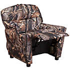 Alternate image 5 for Flash Furniture Vinyl Kids Recliner with Cup Holder in Camouflage