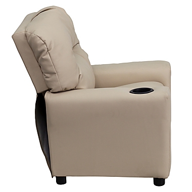 Flash Furniture Vinyl Kids Recliner with Cup Holder. View a larger version of this product image.