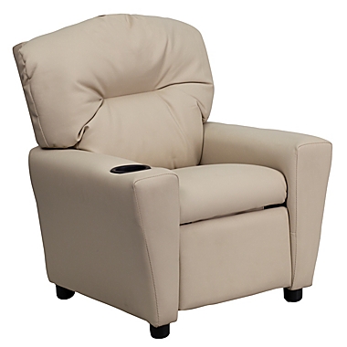 Flash Furniture Vinyl Kids Recliner with Cup Holder. View a larger version of this product image.