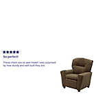 Alternate image 10 for Flash Furniture Microfiber Kids Recliner with Cup Holder in Brown