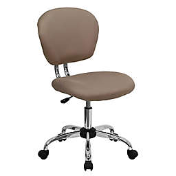 Flash Furniture Mid-Back Mesh Swivel Task Chair in Brown