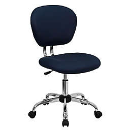 Flash Furniture Mid-Back Mesh Swivel Task Chair in Navy