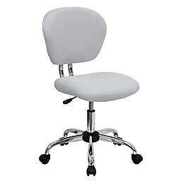 Flash Furniture Mid-Back Mesh Swivel Task Chair in White