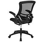 Alternate image 12 for Flash Furniture Mid-Back Mesh Task Chair with Mesh Padded Seat in Black