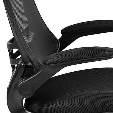 Flash Furniture Mid-Back Mesh Task Chair with Mesh Padded Seat in Black. View a larger version of this product image.