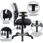 Alternate image 3 for Flash Furniture Mid-Back Mesh Swivel Task Chair