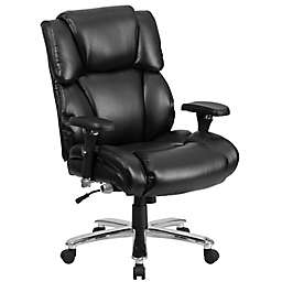 Flash Furniture 24/7 Intensive Use Faux Leather Executive Chair in Black