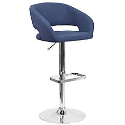 Flash Furniture Contemporary Bar Stool in Blue Fabric