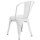 Alternate image 9 for Flash Furniture Indoor/Outdoor Stackable Metal Chair in White