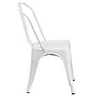 Alternate image 8 for Flash Furniture Indoor/Outdoor Stackable Metal Chair in White