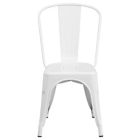 Alternate image 7 for Flash Furniture Indoor/Outdoor Stackable Metal Chair in White