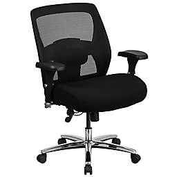 Flash Furniture 24/7 Multi-Shirt Mesh Chair with Ratchet Back in Black