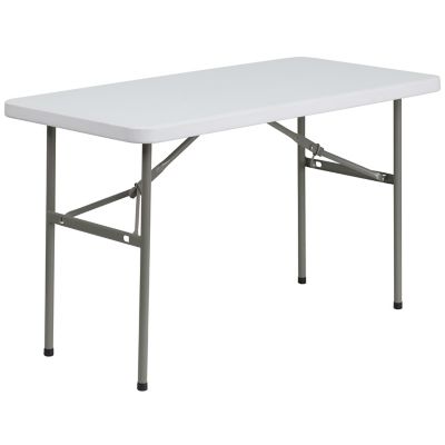 Seminar Table Training Table 18''W x 60''L Granite White Plastic Folding Table 