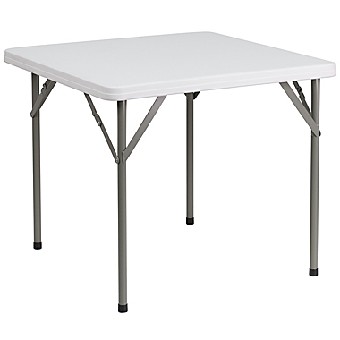 Flash Furniture 34-Inch Square Folding Table in White. View a larger version of this product image.