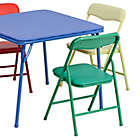 Alternate image 3 for Flash Furniture Kids Colorful 5-Piece Folding Table and Chair Set