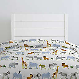 Painted Zoo Duvet Cover