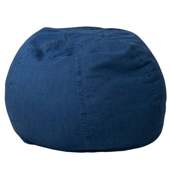 Flash Furniture Kids Bean Bag Chair In Denim Bed Bath Beyond