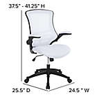 Alternate image 4 for Flash Furniture Mid-Back Mesh Swivel Office Chair
