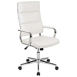 Flash Furniture High Panel Back Executive Office Chair in White