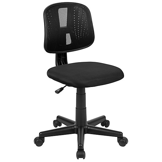 Alternate image 1 for Flash Furniture Mid-Back Mesh Pivoting Office Chair in Black