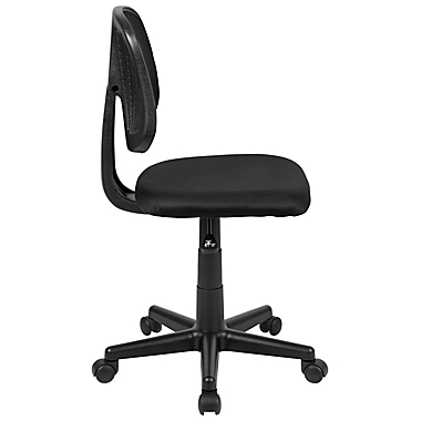 Flash Furniture Mid-Back Mesh Pivoting Office Chair in Black. View a larger version of this product image.