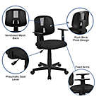 Alternate image 4 for Flash Furniture Mid-Back Mesh Pivoting Office Chair with Armrests in Black