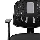 Alternate image 5 for Flash Furniture Mid-Back Mesh Pivoting Office Chair with Armrests in Black
