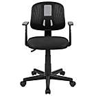 Alternate image 9 for Flash Furniture Mid-Back Mesh Pivoting Office Chair with Armrests in Black