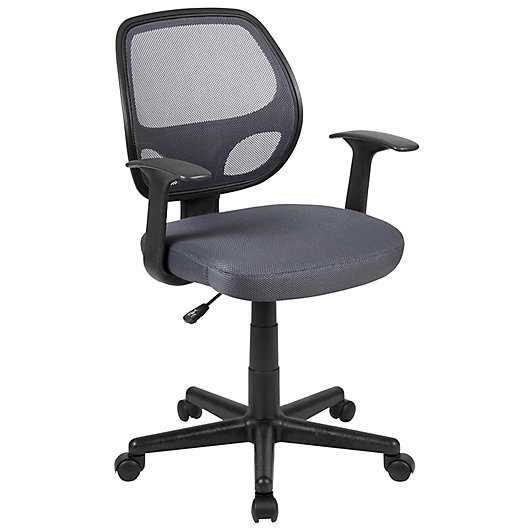 Alternate image 1 for Flash Furniture Mid-Back Mesh Ergonomic Office Chair in Grey